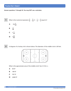 Practice Test 1: Book 1 2