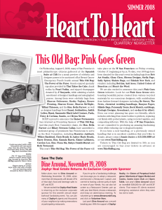 This Old Bag: Pink Goes Green - AIDS Emergency Fund