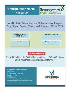 Non-Alcoholic Drinks Market - Global Industry Analysis, Size, Share, Growth, Forecast 2014-2020