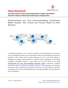 Pharmaceuticals and Food Anti-Counterfeiting Technologies Market Size, Growth and Forecast Report