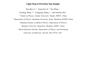 Light Stop in Precision Top Sample - iTeX translation reports