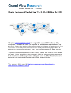 Dental Equipment Market Research Report to 2020