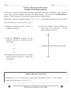 Vertical Dilation of Functions - eMathInstruction