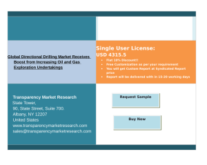 Global Directional Drilling Market Receives Boost from Increasing Oil and Gas Exploration Undertakings