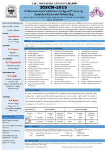 ICSCN 2015 - Anna University